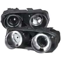 1994-1997 Acura Integra 3DR/4DR Dual Halo Projector Headlights Matt Black