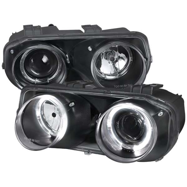 1994-1997 Acura Integra 3DR/4DR Dual Halo Projector Headlights Matt Black