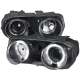 1994-1997 Acura Integra 3DR/4DR Dual Halo Projector Headlights Matt Black