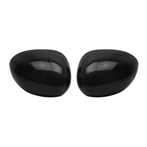 2014-2022 Mini Cooper F55 F56 Side Mirror Cover Caps Carbon Fiber Black 2Pcs