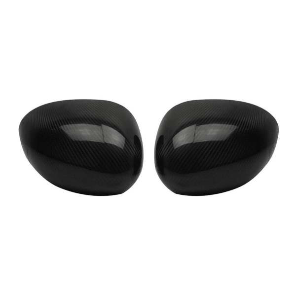 2014-2022 Mini Cooper F55 F56 Side Mirror Cover Caps Carbon Fiber Black 2Pcs