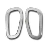 2019-2024 Jeep Renegade Side Indicator Signal Trim Cover Silver Steel 2 Pcs