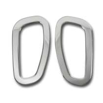2019-2024 Jeep Renegade Side Indicator Signal Trim Cover Silver Steel 2 Pcs