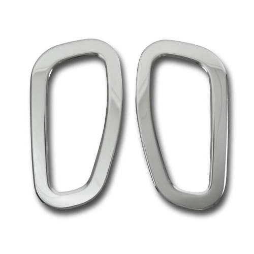 2019-2024 Jeep Renegade Side Indicator Signal Trim Cover Silver Steel 2 Pcs