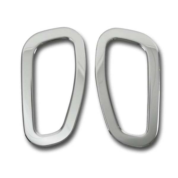 2019-2024 Jeep Renegade Side Indicator Signal Trim Cover Silver Steel 2 Pcs