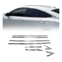 2016-2021 Honda Civic Sedan Window Molding Trim Streamer Stainless Steel