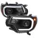 2012-2015 Toyota Tacoma LED CBar Projector Headlights LED Parking Light Black