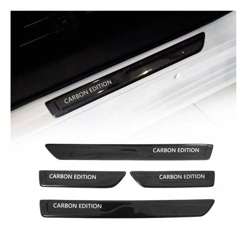 Honda Door Sill Scuff Plate Scratch Protector Carbon Fiber Edition 4 Pcs
