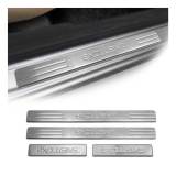 2001-2007 Ford Escape Door Sill Scuff Plate Scratch Protector Exclusive Stainless Steel Silver 4Pcs