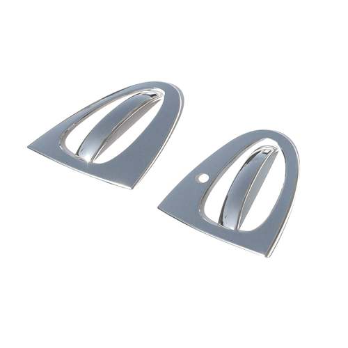 2007-2015 Smart ForTwo Car Door Handle Cover Protector Stainless Steel Chrome 4 Pcs
