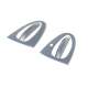 2007-2015 Smart ForTwo Car Door Handle Cover Protector Stainless Steel Chrome 4 Pcs