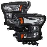 2015-2017 Ford F-20150 Replacement Factory Style Headlights Matte Black/Clear