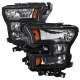 2015-2017 Ford F-20150 Replacement Factory Style Headlights Matte Black/Clear