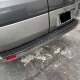 2015-2025 Ford Transit Rear Bumper Sill Cover Protector Aluminium Black