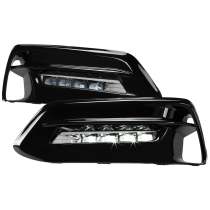 2018-2020 Honda Accord LED Fog Lights Kit Switch & Wiring Harness Chrome/Clear