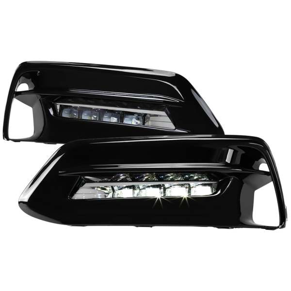 2018-2020 Honda Accord LED Fog Lights Kit Switch & Wiring Harness Chrome/Clear