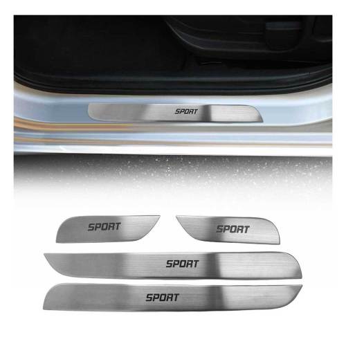 2018-2025 Volvo XC60 Door Sill Scuff Plate Scratch Protector Sport Stainless Steel 4x