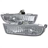 1997-2001 Honda Prelude H3 Fog Lights Kit Chrome Housing/Yellow Lens