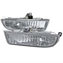 1997-2001 Honda Prelude H3 Fog Lights Kit Chrome Housing/Yellow Lens