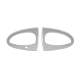 2007-2015 Smart ForTwo Car Door Handle Cover Protector Stainless Steel Chrome 2 Pcs