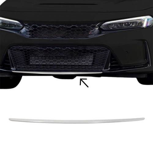 2022-2025 Honda Civic Front Bumper Grill Trim Molding Silver 1Pc Stainless Steel