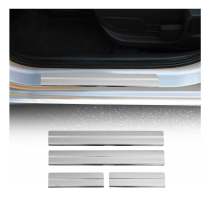 2017-2025 Mazda CX-5 Door Sill Scuff Plate Scratch Protector Stainless Steel Silver 4x
