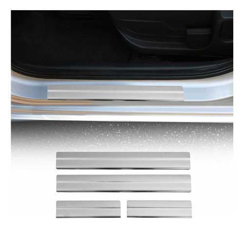 2017-2025 Mazda CX-5 Door Sill Scuff Plate Scratch Protector Stainless Steel Silver 4x