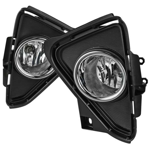2016-2018 Toyota RAV4 H16 Fog Lights Kit Chrome Housing/Clear Lens