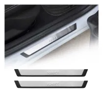 2018-2022 Ford EcoSport Door Sill Scuff Plate Scratch Protector Sport Stainless Steel Silver 2 Pcs