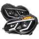2001-2007 Mercedes W203 C Class Sedan Headlights LED Light&LED Signal Black