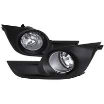 2013-2015 Nissan Altima Sedan H11 Fog Lights Kit Chrome Housing/Clear Lens