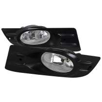 2006-2007 Honda Accord Coupe H11 Fog Lights Kit Chrome Housing/Clear Lens