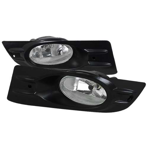 2006-2007 Honda Accord Coupe H11 Fog Lights Kit Chrome Housing/Clear Lens