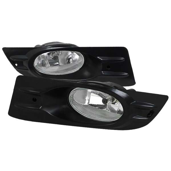 2006-2007 Honda Accord Coupe H11 Fog Lights Kit Chrome Housing/Clear Lens