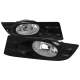 2006-2007 Honda Accord Coupe H11 Fog Lights Kit Chrome Housing/Clear Lens