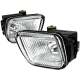 1996-1998 Honda Civic H3 Fog Lights Kit Chrome Housing/Clear Lens
