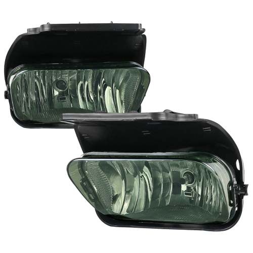 2002-2007 Chevy Silverado/Avalanche H10 Fog Lights Chrome Housing/Smoke Lens