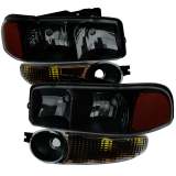 1999-2006 GMC Sierra 1500/2500/3500 Yukon/ XL Headlights&Bumper Lights Smoke