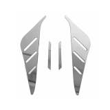 2018-2023 Hyundai Kona Trunk Wing Side Trim Silver Stainless Steel 4 Pcs