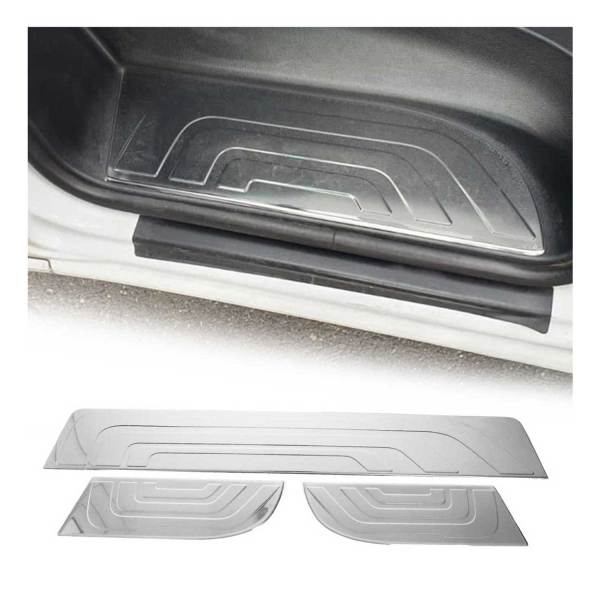 2019-2025 Mercedes Sprinter W907 910 Door Sill Scuff Plate Scratch Stainless Steel 3Pcs