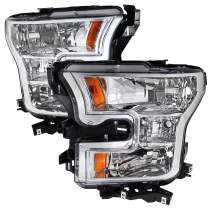 2015-2017 Ford F-20150 Replacement Factory Style Headlights Chrome/Clear Lens