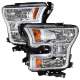 2015-2017 Ford F-20150 Replacement Factory Style Headlights Chrome/Clear Lens
