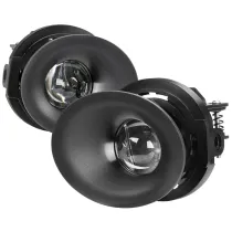 2015-2018 Dodge Challenger H11 12V/55W Projector Fog Lights Kit Chrome/Clear