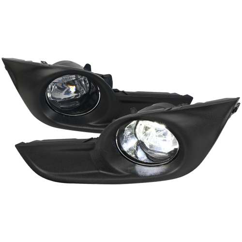 2013-2015 Nissan Altima Sedan SMD LED Projector Fog Lights Kit Chrome/Clear