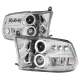 2009-2018 Dodge RAM 1500 / RAM 2500 3500 Dual Halo Headlights Chrome