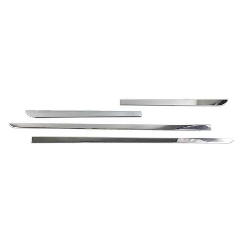 2015-2016 Kia Sportage Side Door Molding Trim Skirt Garnish Stainless Steel Silver 4Pcs