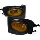 2002-2005 Honda Civic Si Hatchback H11 Fog Lights Kit Chrome/Amber Yellow Lens