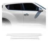 2011-2017 Nissan Juke Window Molding Trim Streamer Stainless Steel Silver 4 Pcs