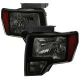 2009-2014 Ford F-20150 Factory Style Headlights Black Housing/Smoke Lens