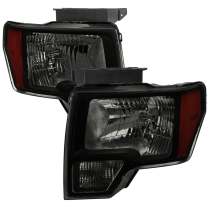 2009-2014 Ford F-20150 Factory Style Headlights Black Housing/Smoke Lens